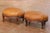 Late 19th Century Pair of 19th Century French Louis XV Mahogany Footstools With Leather Tops For Sale - Image 5 of 8
