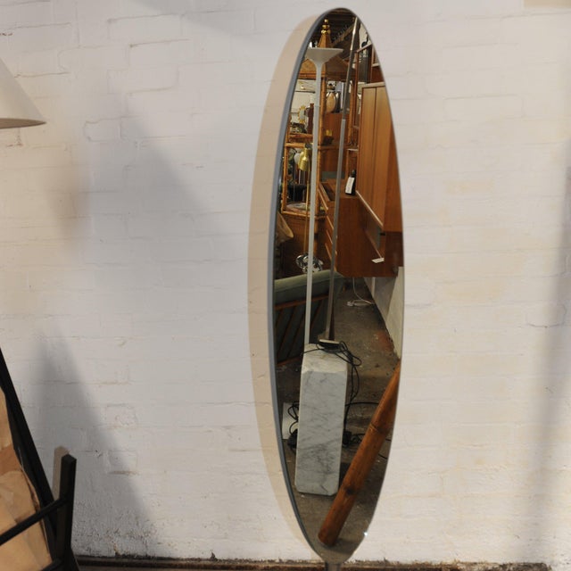 Vintage Adjustable Floor Mirror in Chrome, 1970s For Sale - Image 3 of 8