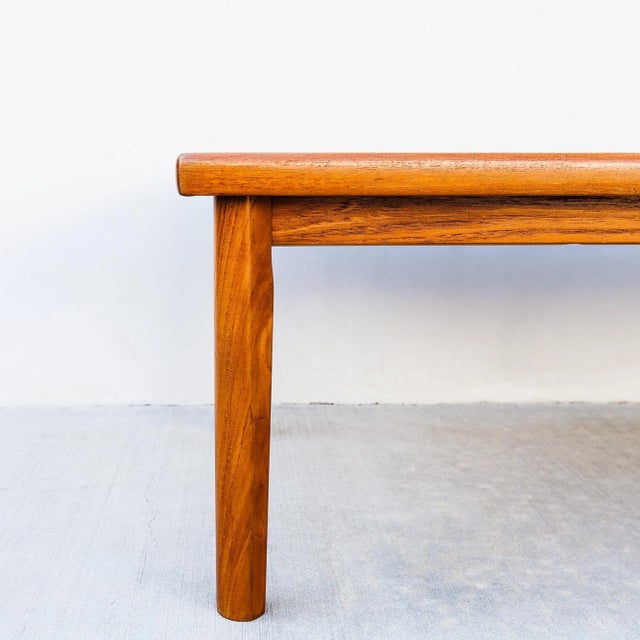 Restored Danish Modern Teak Coffee Table, Late 20th Century For Sale - Image 10 of 12