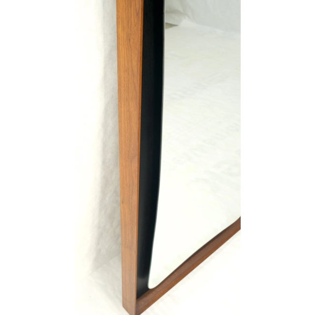 Wood 1970s Vladimir Kagan Mid-Century Modern Walnut Wall Mirror For Sale - Image 7 of 11