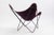 Mid-Century Modern Original Vintage Butterfly Chair Black Metal Frame W New Purple Fabric Cover For Sale - Image 3 of 9