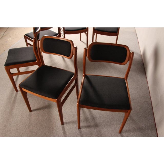 Vintage Danish Dining Chairs in Teak by Johannes Andersen for Uldum, 1960s, Set of 6 For Sale - Image 9 of 18