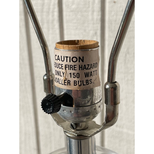 1970’s Spiral Lucite Large Table Lamps - A Pair For Sale In Tampa - Image 6 of 7