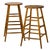 1940s Vintage 1940s Pair of (2) 29.25" Tall Wood Artist Studio Stools For Sale - Image 5 of 18
