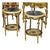 Elegant French Louis XV Side Table With Floral Marquetry & Gilt Details For Sale