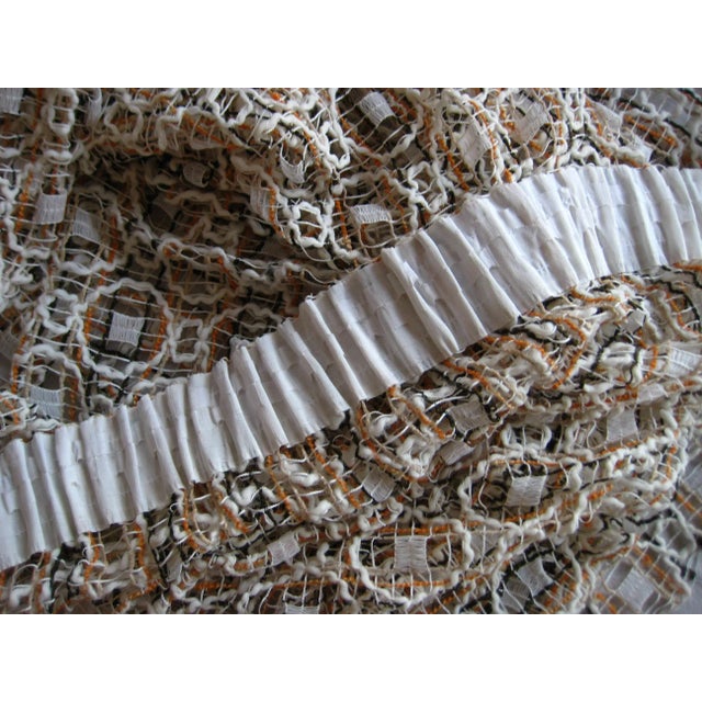 Beige Jack Lenor Larsen Style Mid Century Pair of Sheer Curtains For Sale - Image 8 of 11