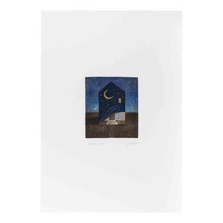 Franco Fortunato, Night Landscape, 1990s, Etching For Sale