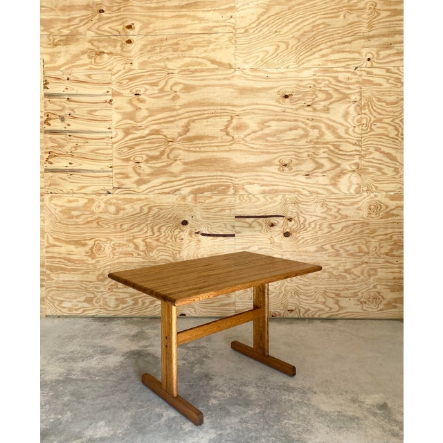 Lou Hodges-Style Oak Desk / Dining Table For Sale - Image 14 of 18