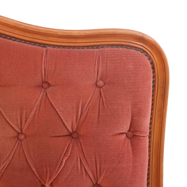Wood Full Size French Corbeille Style Bed, C. 1945 For Sale - Image 7 of 9