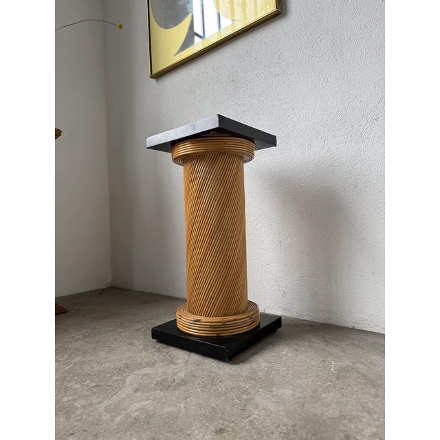 Rattan Column from Vivai del Sud Crespi, 1960s For Sale - Image 14 of 18