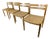 Danish Model 401 Dining Chairs in Oak with Papercord Seats by J.H. Møller for J.L. Møllers, Denmark, 1970s, Set of 4 For Sale
