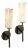 Black Nickel Carrara Marble Wall Sconces by Simoeng, Set of 2 For Sale
