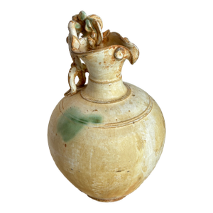 Early 20th Century Chinese Terracotta Vessel With Dragon Handle