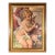 19th Century French Rococo Oil on Canvas Cherub Painting in Parcel Gilt Frame For Sale