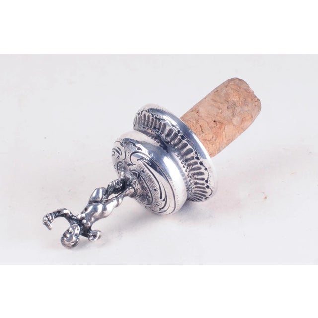 Antique Storck & Sinsheimer Glass Silver Decanter For Sale - Image 10 of 11