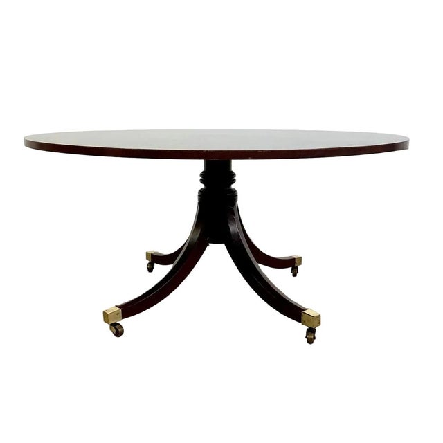 Traditional Late 20th Century Baker Furniture English Regency Style Center Table For Sale - Image 3 of 11