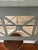 2010s Grey Console Table With Geometric Latticework and Marble Top For Sale - Image 5 of 11