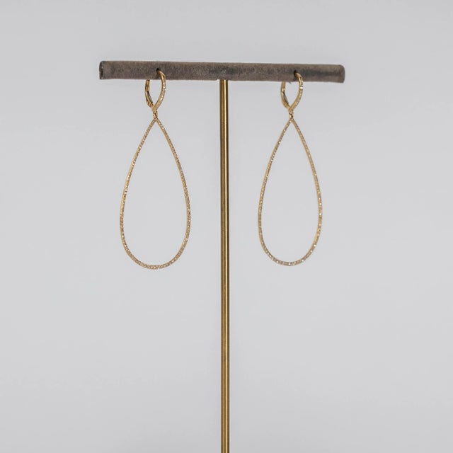 Not Yet Made - Made To Order Rocks With Soul Large Diamond Teardrop Earring - 2 Pieces For Sale - Image 5 of 6