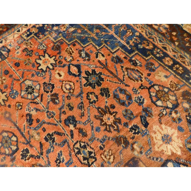 Textile Antique Hand Knotted Persian Rug. 3'7"x 5'7" For Sale - Image 7 of 10