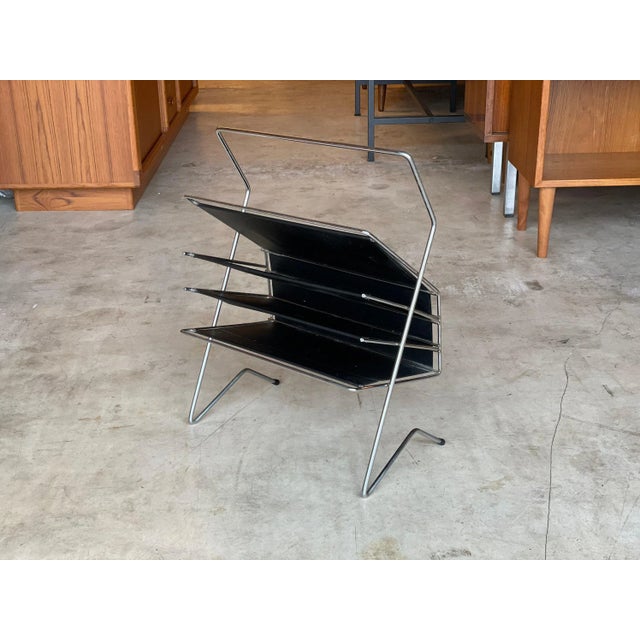 Original 50s 60s! Extremely rare! Wonderful Mid Century magazine holder for your Stuga! The magazine holder is made of...