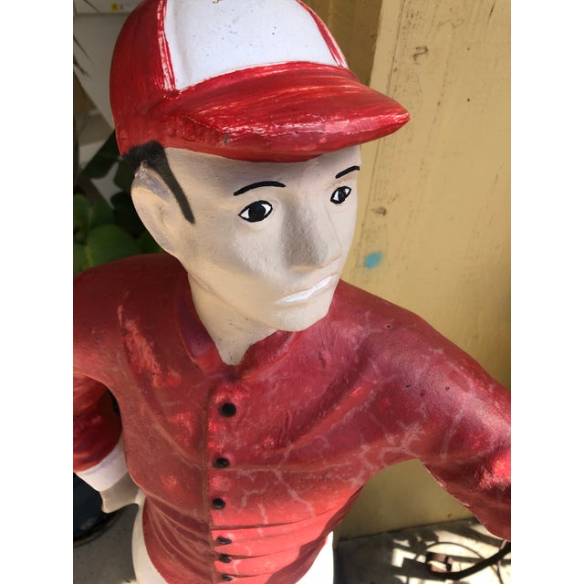 1980s Vintage Concrete Jockey Statue Chairish