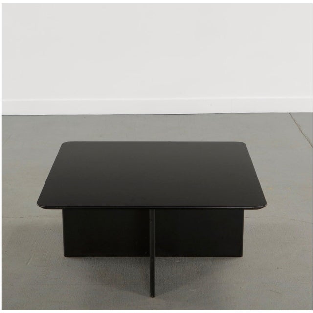 Late 20th Century Italian Nesting Coffee Cocktail Table Set Black Lacquer For Sale - Image 18 of 18