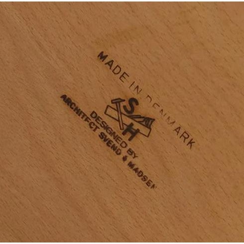 1970s Svend Aage Madsen for Sigurd Hansen Mid Century Curved Front Teak Desk With Book Shelf For Sale - Image 10 of 10