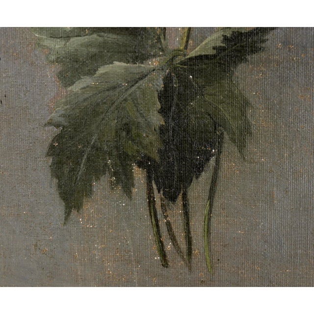 Early 20th Century Poppy and Anemone Still Life Floral Study in Oil on Linen by Karl Harald Alfred Broge For Sale In Monterey, CA - Image 6 of 7