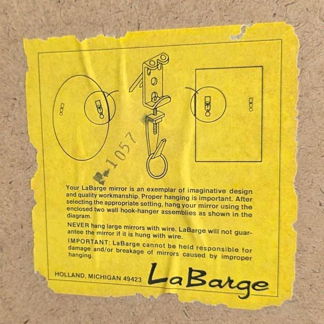 Silver Pair of Vintage Labarge Mirrors With Rose Gold Colored Detailing For Sale - Image 8 of 8