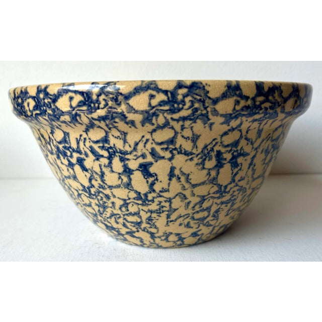 1920s Antique Sponge Ware 10" Bowl-Robinson Ransbottom For Sale - Image 5 of 6