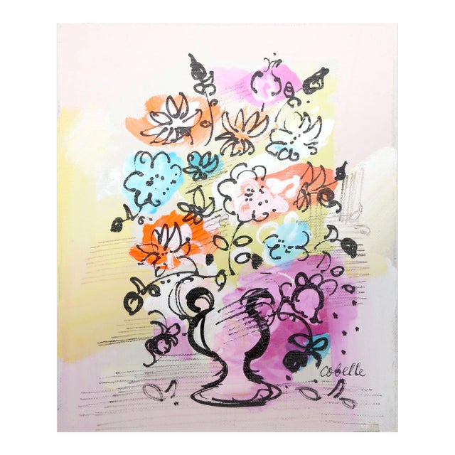 Vase With Flowers (Purple), Charles Cobelle For Sale