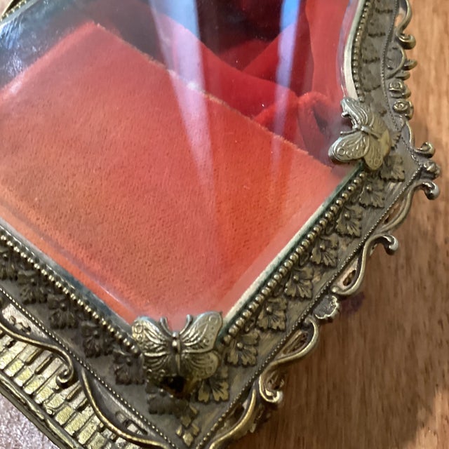 Vintage Mid 20th Century Musical Piano Jewelry Solid Brass Gold Gilt Ormolu Love Story Japan For Sale - Image 10 of 13