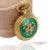18k 750 Yellow Gold Enamel Pocket Watch Pendant Necklace For Sale - Image 12 of 14