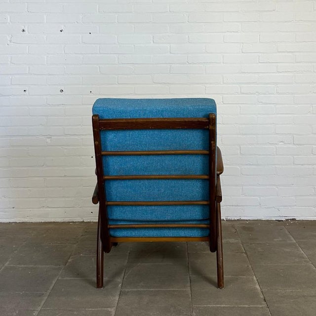 Wood Set of Vintage Armchairs by B. Sprij for Vlaardingen N.V., 1950s For Sale - Image 7 of 8