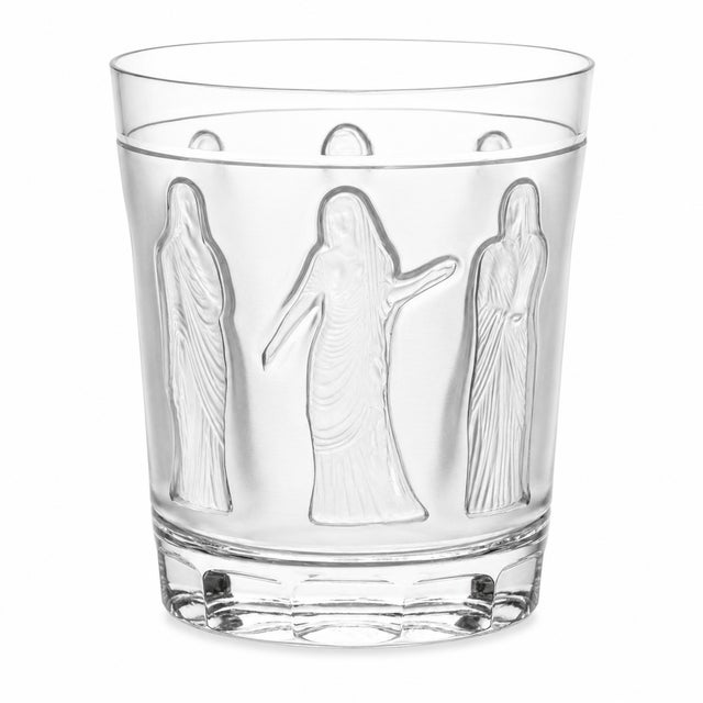 Lalique Vintage Lalique France Femmes Antiques Crystal Whiskey Tumblers Signed - Set of 4 For Sale - Image 4 of 7