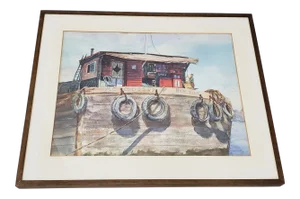 Harold Herman "m.e. Closson of New York" Original Watercolor C.1960s