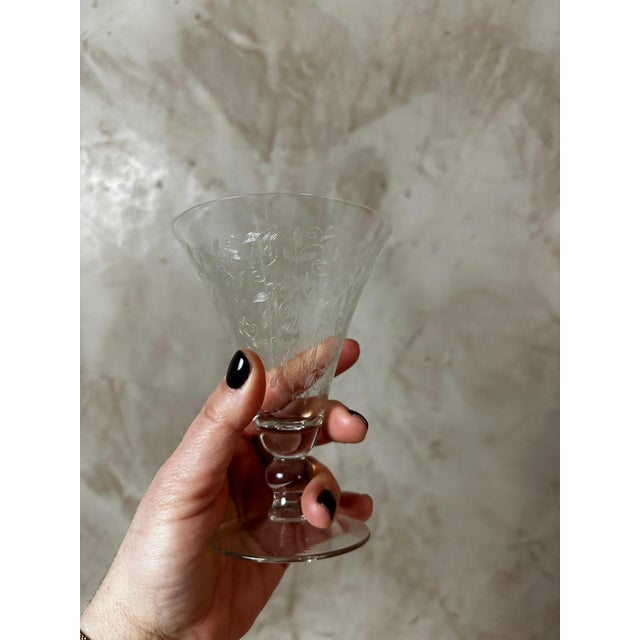 Vintage Crystal Glasses, 1940s, Set of 43 For Sale - Image 6 of 18