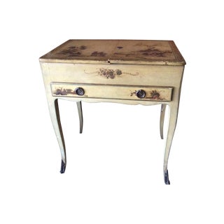 Shabby Chic Vintage Chinoiserie Vanity For Sale