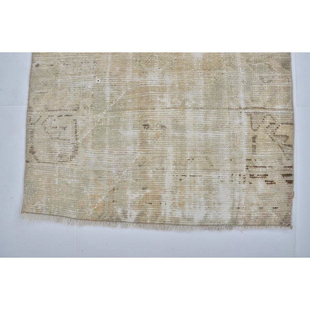 1950s Small Oushak Floral Carpet For Sale - Image 10 of 10