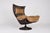 Swivel Armchair in Rattan and Leather from Gerard Van Den Berg, 1970s For Sale - Image 4 of 16