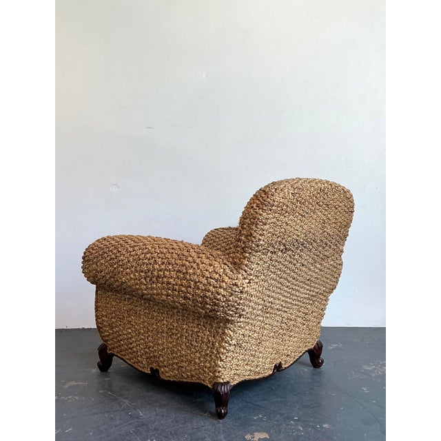 Vintage Ralph Lauren Organic Modern Woven Seagrass Club Chair For Sale - Image 13 of 16