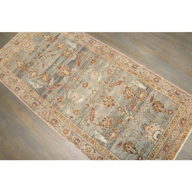Gray Small Persian Malayer Rug For Sale - Image 4 of 8