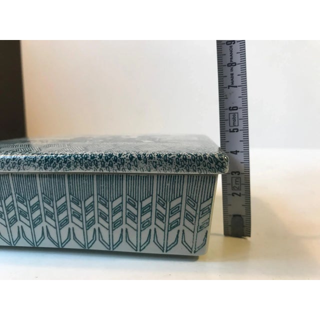 Danish Porcelain Trinket Box by Paul Hoyrup for Nymolle, 1970s For Sale - Image 10 of 11