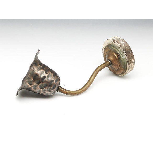 Metal Early 20th Century Art Nouveau Wall Lamp For Sale - Image 7 of 8