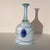 This is an exceptional, pristine example of modern Scandinavian studio art glass: The "Galaxy Blue" Large Bottle Vase,...