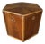 Lane Hexagonal Walnut Storage End Table For Sale