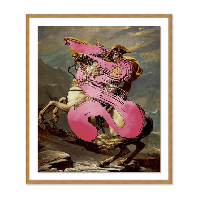 Contemporary A Point by Coup d'Esprit, Art Print in Gold Frame, Large For Sale - Image 3 of 3
