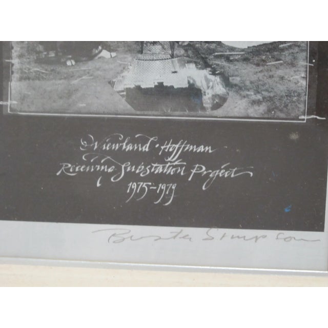 Buster Simpson Signed Framed Viewland Hoffman Substation Seattle Photograph For Sale - Image 4 of 6