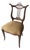 Antique Neoclassical Style Mahogany Lyre Back Accent Chair For Sale