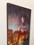 Contemporary Daydream by Christopher Clark | Oil on Wood Panel Woman with cityscape reflection at night. For Sale - Image 3 of 3